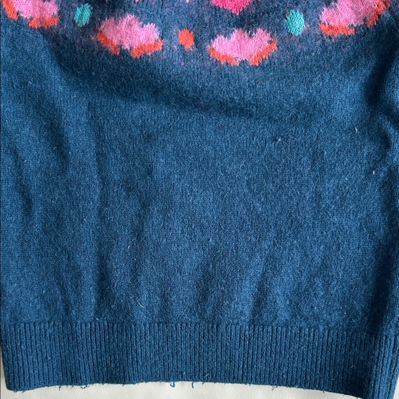 Jacadi Dark Blue Sweater with Pink and Red Heart Design and Grey Sweater - Picture 6 of 15